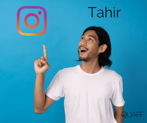 Tahir prefers the content of Instagram
