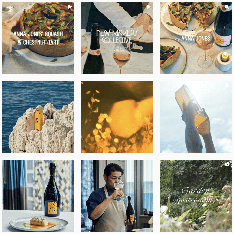 Veuve Clicquot's social media centres around messaging and consistency